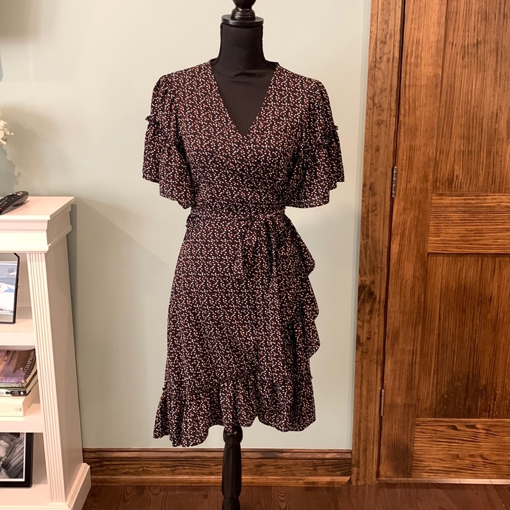 Max studio size large wrap dress